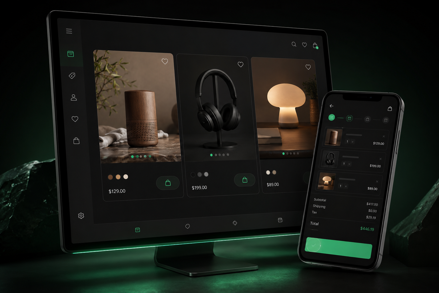 E-commerce Experiences interface preview